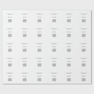 einfach minimal Fügen Sie Ihr Logo/Design hier ein Geschenkpapier