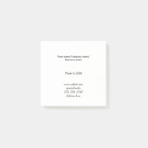 einfach minimal Fügen Sie Ihr Logo/Design hier ein Post-it Klebezettel