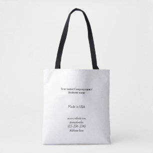 einfach minimal Fügen Sie Ihr Logo/Design hier hin Tasche