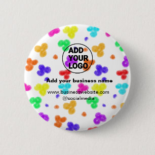 einfach minimal Fügen Sie Ihr Logo/Design Wasserfa Button