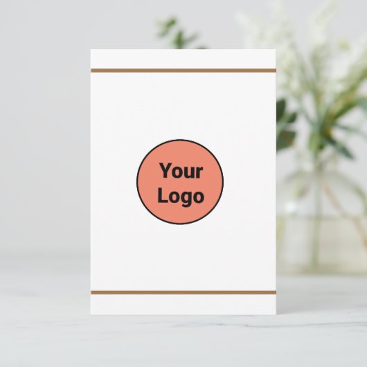 EINFACH MINIMAL FÜGEN SIE IHREN LOGO CUSTOM TEXT H (Stehend Vorderseite)