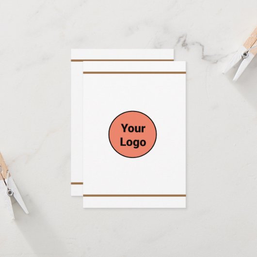 EINFACH MINIMAL FÜGEN SIE IHREN LOGO CUSTOM TEXT H (Vorderseite/Rückseite Beispiel)