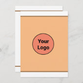 EINFACH MINIMAL FÜGEN SIE IHREN LOGO CUSTOM TEXT H DANKESKARTE (Vorne/Hinten)