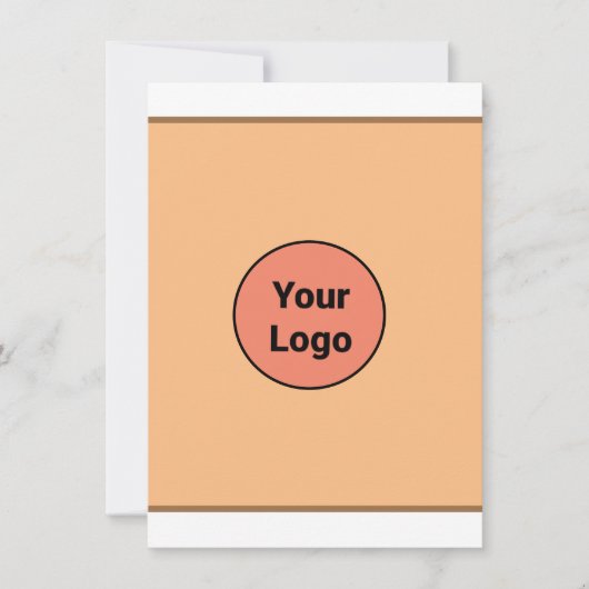 EINFACH MINIMAL FÜGEN SIE IHREN LOGO CUSTOM TEXT H DANKESKARTE (Vorderseite)