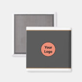 EINFACH MINIMAL FÜGEN SIE IHREN LOGO CUSTOM TEXT H MAGNET (Vorderseite/Rückseite)
