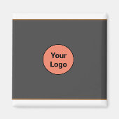 EINFACH MINIMAL FÜGEN SIE IHREN LOGO CUSTOM TEXT H MAGNET (Vorne)