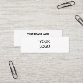 EINFACH MINIMAL FÜGEN SIE IHREN LOGO CUSTOM TEXT H MINI VISITENKARTE