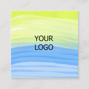 EINFACH MINIMAL FÜGEN SIE IHREN LOGO CUSTOM TEXT H QUADRATISCHE VISITENKARTE