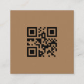 EINFACH MINIMAL FÜGEN SIE IHREN LOGO CUSTOM TEXT H QUADRATISCHE VISITENKARTE (Vorderseite)