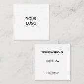 EINFACH MINIMAL FÜGEN SIE IHREN LOGO CUSTOM TEXT H TELEFONNUMMERKARTE (Vorne/Hinten)