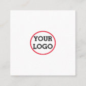 EINFACH MINIMAL FÜGEN SIE IHREN LOGO CUSTOM TEXT H TELEFONNUMMERKARTE (Vorderseite)