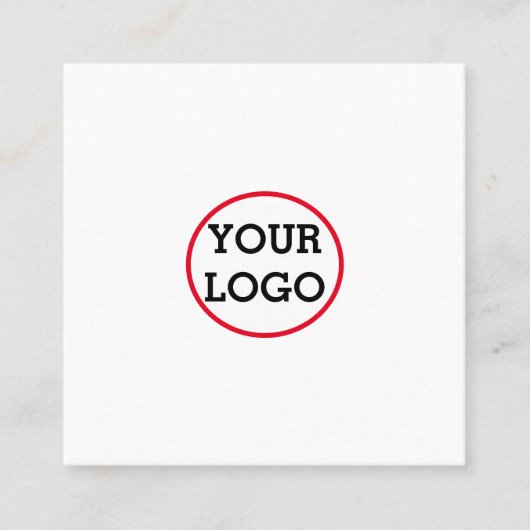 EINFACH MINIMAL FÜGEN SIE IHREN LOGO CUSTOM TEXT H TELEFONNUMMERKARTE (Vorderseite)