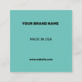 EINFACH MINIMAL FÜGEN SIE IHREN LOGO CUSTOM TEXT H TELEFONNUMMERKARTE (Rückseite)