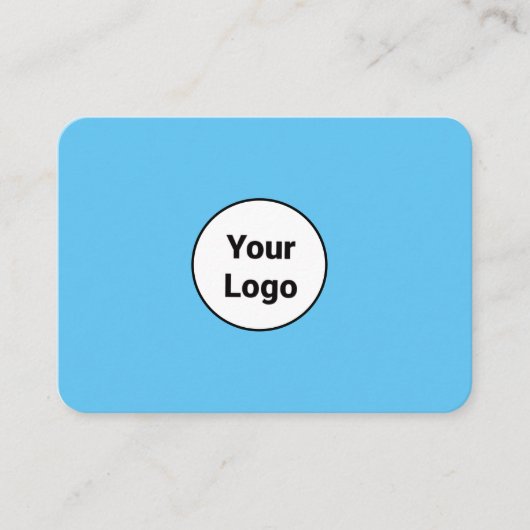 EINFACH MINIMAL FÜGEN SIE IHREN LOGO CUSTOM TEXT H VISITENKARTE (Vorderseite)