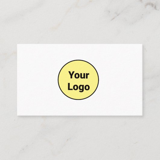EINFACH MINIMAL FÜGEN SIE IHREN LOGO CUSTOM TEXT H VISITENKARTE (Vorderseite)