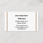 EINFACH MINIMAL FÜGEN SIE IHREN LOGO CUSTOM TEXT H VISITENKARTE (Rückseite)