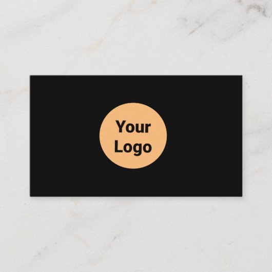 EINFACH MINIMAL FÜGEN SIE IHREN LOGO CUSTOM TEXT H VISITENKARTE (Vorderseite)