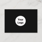 EINFACH MINIMAL FÜGEN SIE IHREN LOGO CUSTOM TEXT H VISITENKARTE (Vorderseite)