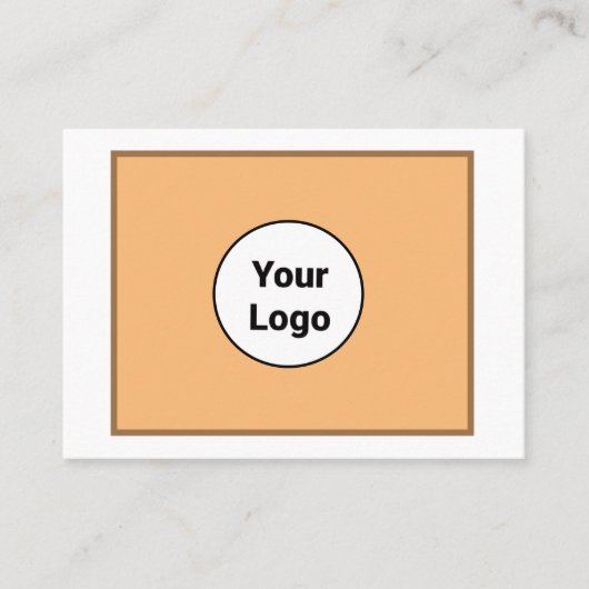 EINFACH MINIMAL FÜGEN SIE IHREN LOGO CUSTOM TEXT H VISITENKARTE (Vorderseite)