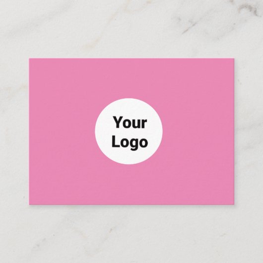 EINFACH MINIMAL FÜGEN SIE IHREN LOGO CUSTOM TEXT H VISITENKARTE (Vorderseite)