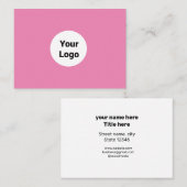 EINFACH MINIMAL FÜGEN SIE IHREN LOGO CUSTOM TEXT H VISITENKARTE (Vorne/Hinten)