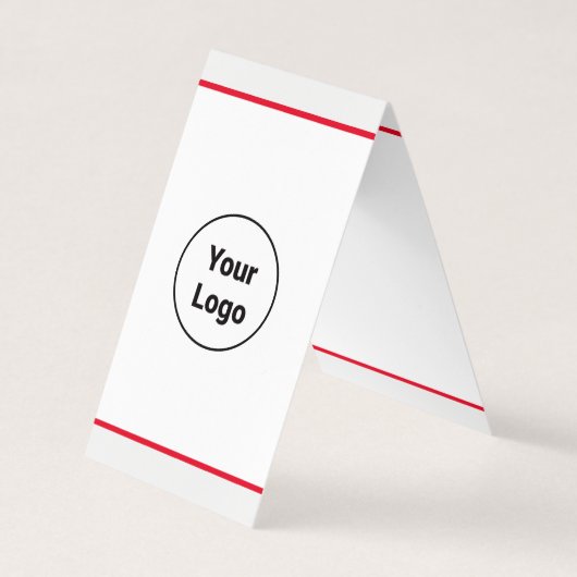 EINFACH MINIMAL FÜGEN SIE IHREN LOGO CUSTOM TEXT H VISITENKARTEN (Vorderseite)