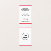 EINFACH MINIMAL FÜGEN SIE IHREN LOGO CUSTOM TEXT H VISITENKARTEN (Außenseite Aufgefaltet)