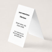 EINFACH MINIMAL FÜGEN SIE IHREN LOGO CUSTOM TEXT H VISITENKARTEN (Rückseite)