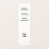 EINFACH MINIMAL FÜGEN SIE IHREN LOGO CUSTOM TEXT H VISITENKARTEN (Außenseite Aufgefaltet)