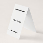 EINFACH MINIMAL FÜGEN SIE IHREN LOGO CUSTOM TEXT H VISITENKARTEN (Rückseite)