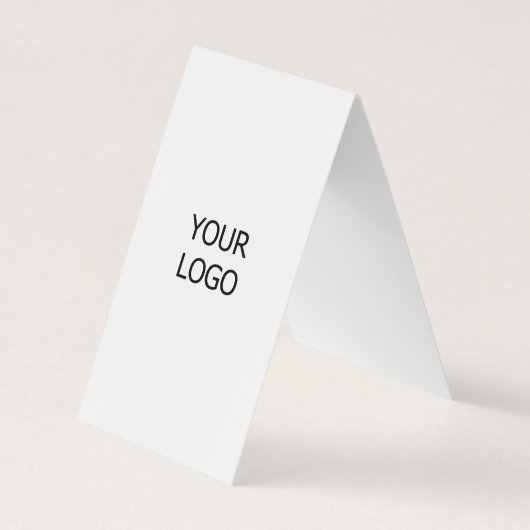 EINFACH MINIMAL FÜGEN SIE IHREN LOGO CUSTOM TEXT H VISITENKARTEN (Vorderseite)