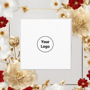 EINFACH MINIMAL FÜGEN SIE IHREN LOGO CUSTOM TEXT  QUADRATISCHE VISITENKARTE