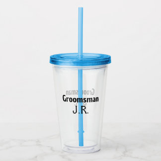 EINFACH MINIMAL Fügen Sie Ihren Namen ein, benutze Acryltrinkbecher