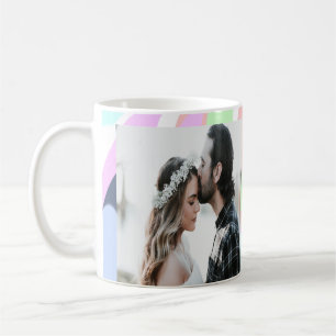 einfach minimal fügen Sie Ihren Namen Foto Pastell Kaffeetasse
