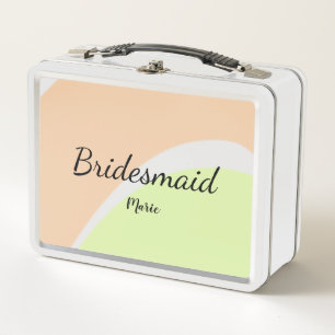 EINFACH MINIMAL Fügen Sie Ihren Namen hinzu, indiv Metall Brotdose