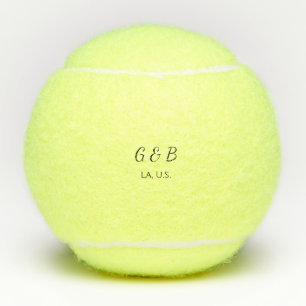 EINFACH MINIMAL Fügen Sie Ihren Paarnamen Städtena Tennisbälle