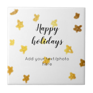 einfach minimal fügen sie ihren text foto frohe we fliese
