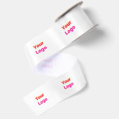 einfach minimal fügen sie ihren text monogramm nam satinband (Rückseite)