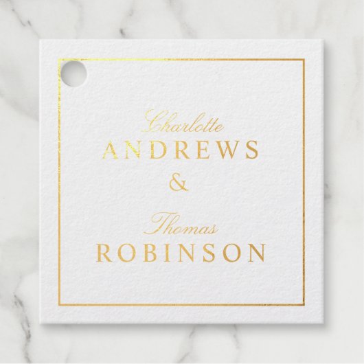 Einfach, minimal geschenkanhänger (Vorderseite)