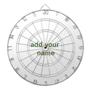 Einfach minimal grün füge deinen Text Namen Foto h Dartscheibe