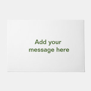 Einfach minimal grün füge deinen Text Namen Foto h Fußmatte
