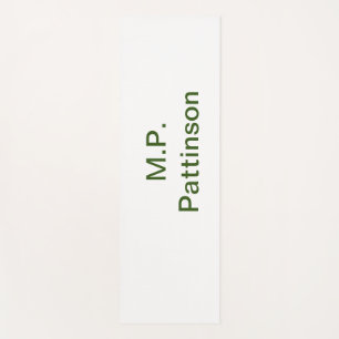 Einfach minimal grün füge deinen Text Namen Foto h Yogamatte