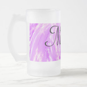 einfach minimal hell pastellrosa fügen Sie Ihren N Mattglas Bierglas