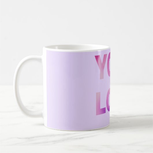 einfach minimal hier Ihren Logo/Design Text hinzuf Kaffeetasse (Links)