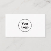 EINFACH MINIMAL IHREN LOGO CUSTOM TEXT HIER HINZUF VISITENKARTE (Vorderseite)