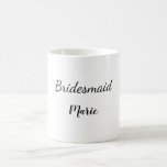 Einfach MINIMAL Ihren Namen benutzerdefinierte Bri Kaffeetasse<br><div class="desc">Gestaltung</div>