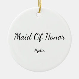 Einfach MINIMAL Ihren Namen benutzerdefinierte Bri Keramik Ornament