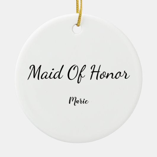 Einfach MINIMAL Ihren Namen benutzerdefinierte Bri Keramik Ornament (Vorne)