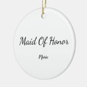 Einfach MINIMAL Ihren Namen benutzerdefinierte Bri Keramik Ornament (Links)