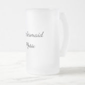 Einfach MINIMAL Ihren Namen benutzerdefinierte Bri Mattglas Bierglas (VorderseiteRechts)